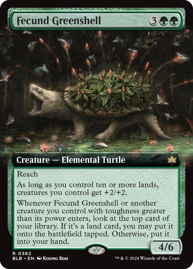 Fecund Greenshell (Extended Art) [BLB - 362]