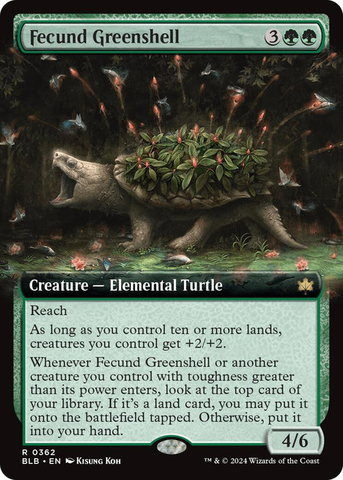 Fecund Greenshell (Extended Art) [BLB - 362]