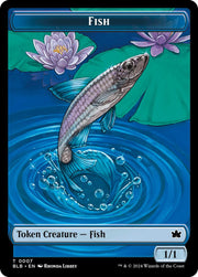 Fish // Warren Warleader Double-Sided Token