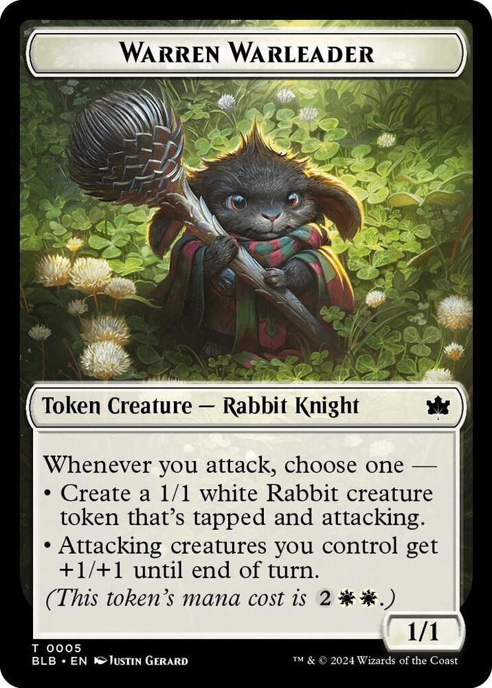 Fish // Warren Warleader Double-Sided Token (Back)
