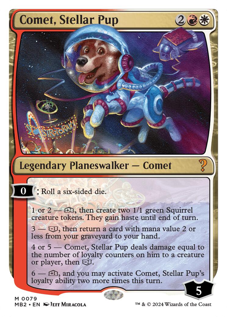 Comet, Stellar Pup (White Border)
