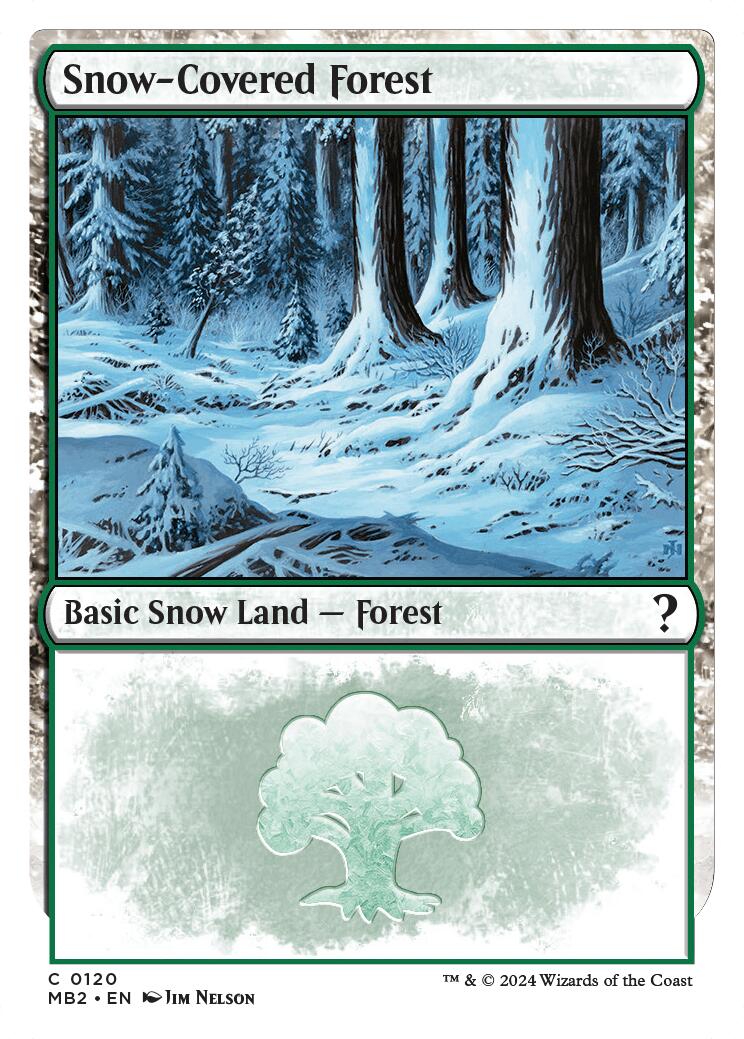Snow-Covered Forest (White Border) [MB2 - 120]