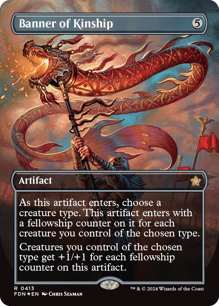 Banner of Kinship (Borderless) (Mana Foil) [FDN - 413]