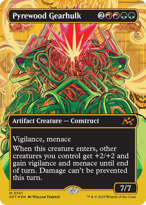 Pyrewood Gearhulk (Borderless) (First-Place Foil) [DFT - 551]