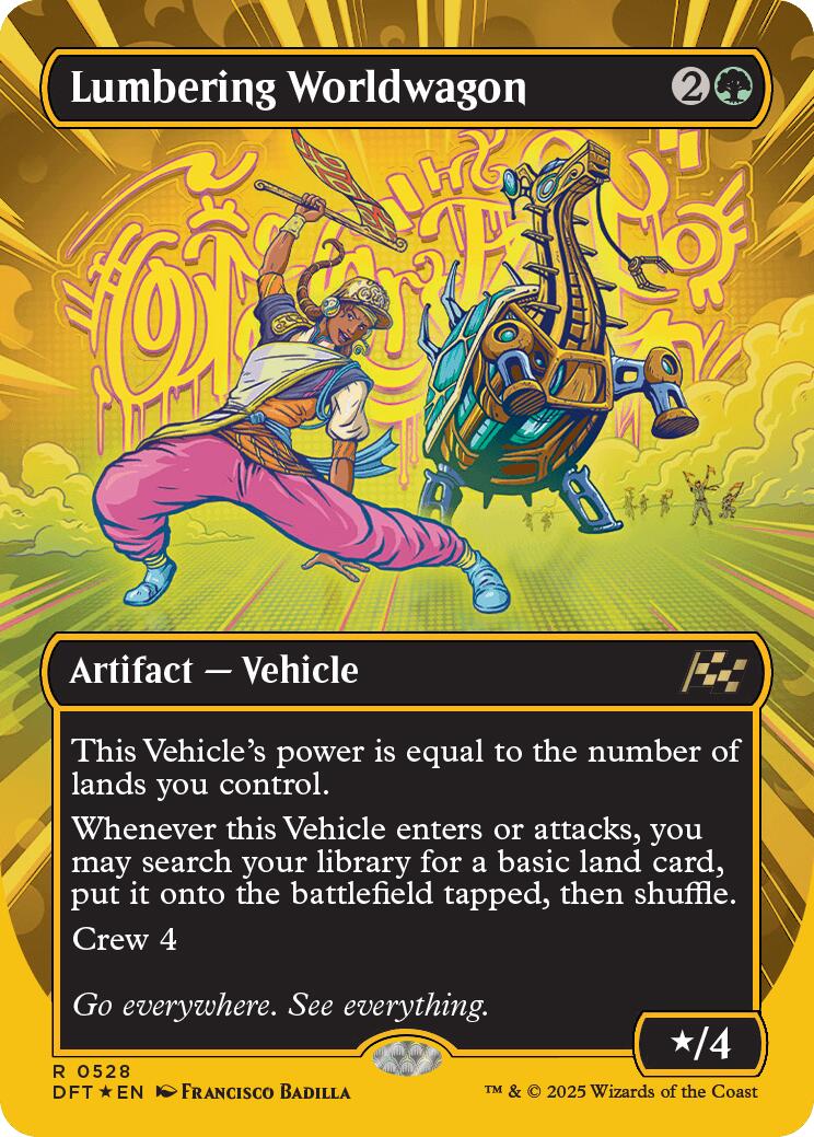 Lumbering Worldwagon (Borderless) (First-Place Foil) [DFT - 528]