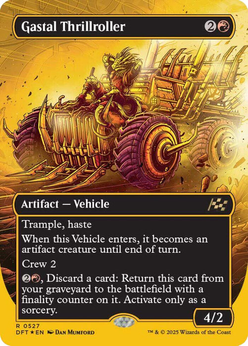 Gastal Thrillroller (Borderless) (First-Place Foil) [DFT - 527]