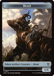 Construct // Beast (0011) Double-Sided Token (Back)