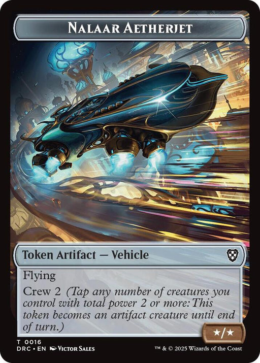 Golem (0013) // Nalaar Aetherjet Double-Sided Token (Back)