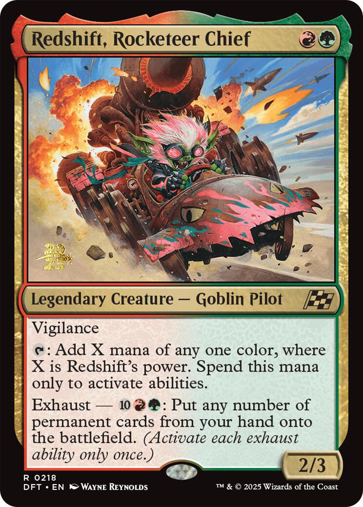 Redshift, Rocketeer Chief [PRE - 218]