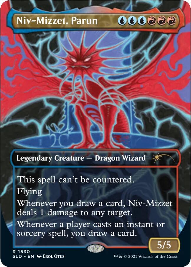 Niv-Mizzet, Parun (Rainbow Foil) [SLD - 1530]