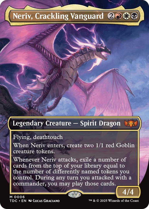 Neriv, Crackling Vanguard (Borderless) [TDC - 6]