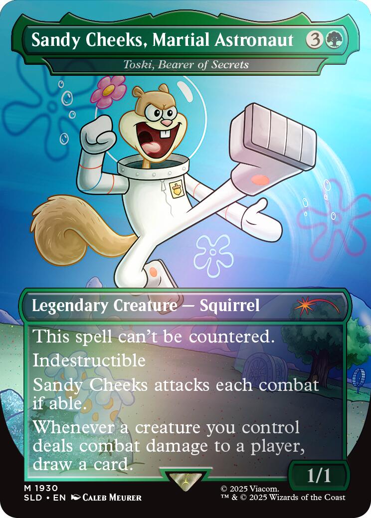 Sandy Cheeks, Martial Astronaut - Toski, Bearer of Secrets (Rainbow Foil) [SLD - 1930]