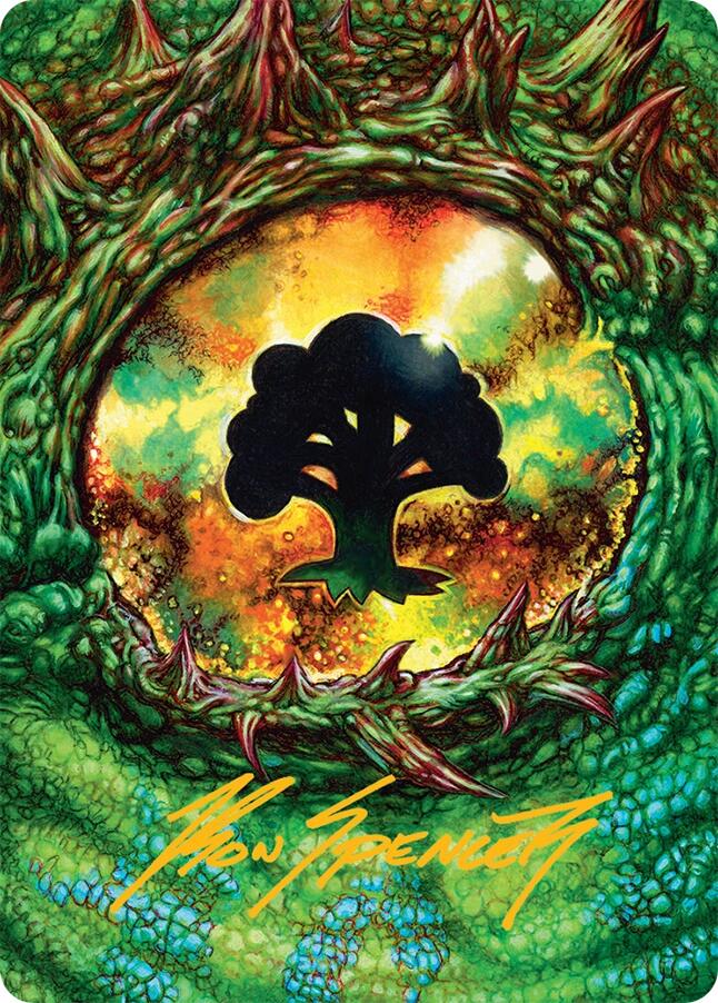 Forest Art Card (32/54) (Gold-Stamped Signature)