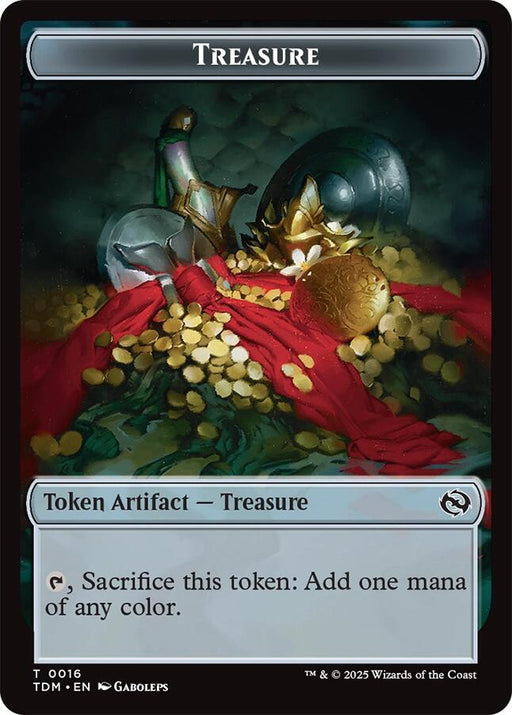 Monk // Treasure Double-Sided Token (Back)