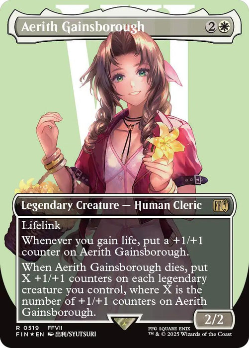 Aerith Gainsborough (Borderless) (Surge Foil) [519]