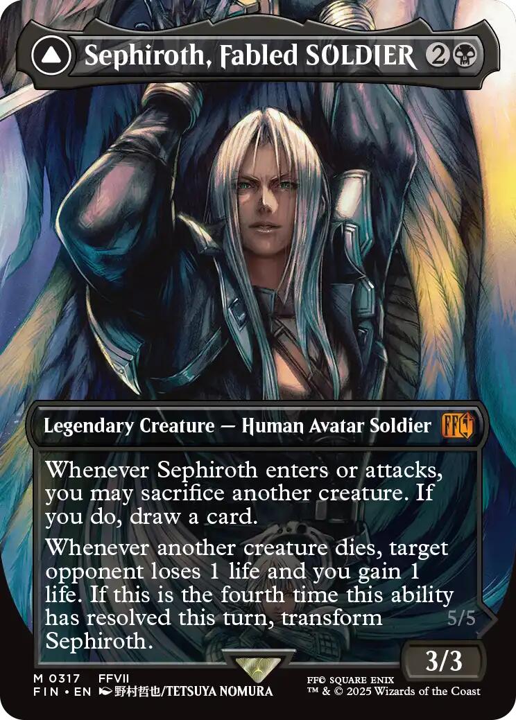 Sephiroth, Fabled SOLDIER (0317) (Borderless) [FIN - 317]