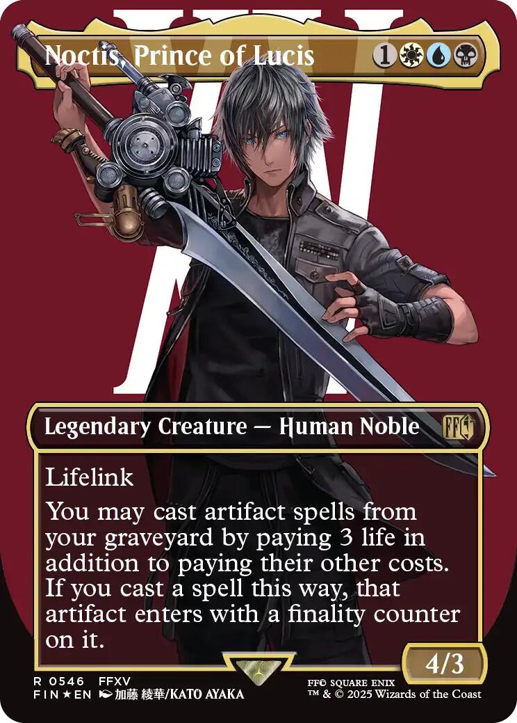 Noctis, Prince of Lucis (Borderless) (Surge Foil) [FIN - 546]