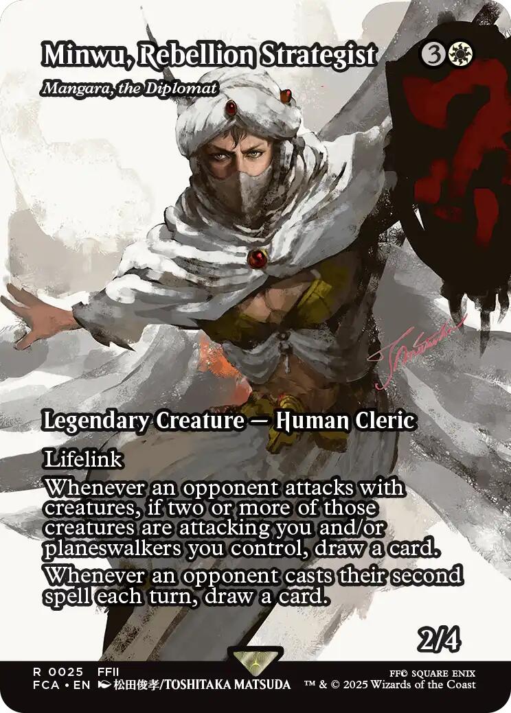 Minwu, Rebellion Strategist - Mangara, the Diplomat (Showcase) [FCA - 25]