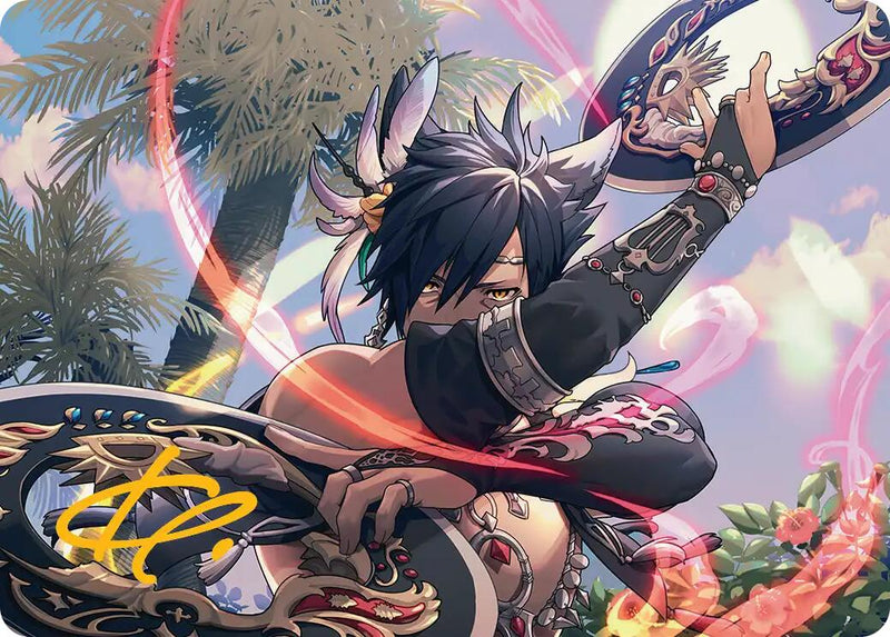 Dancer's Chakrams Art Card (Gold-Stamped Signature) [ASFIN - 24]