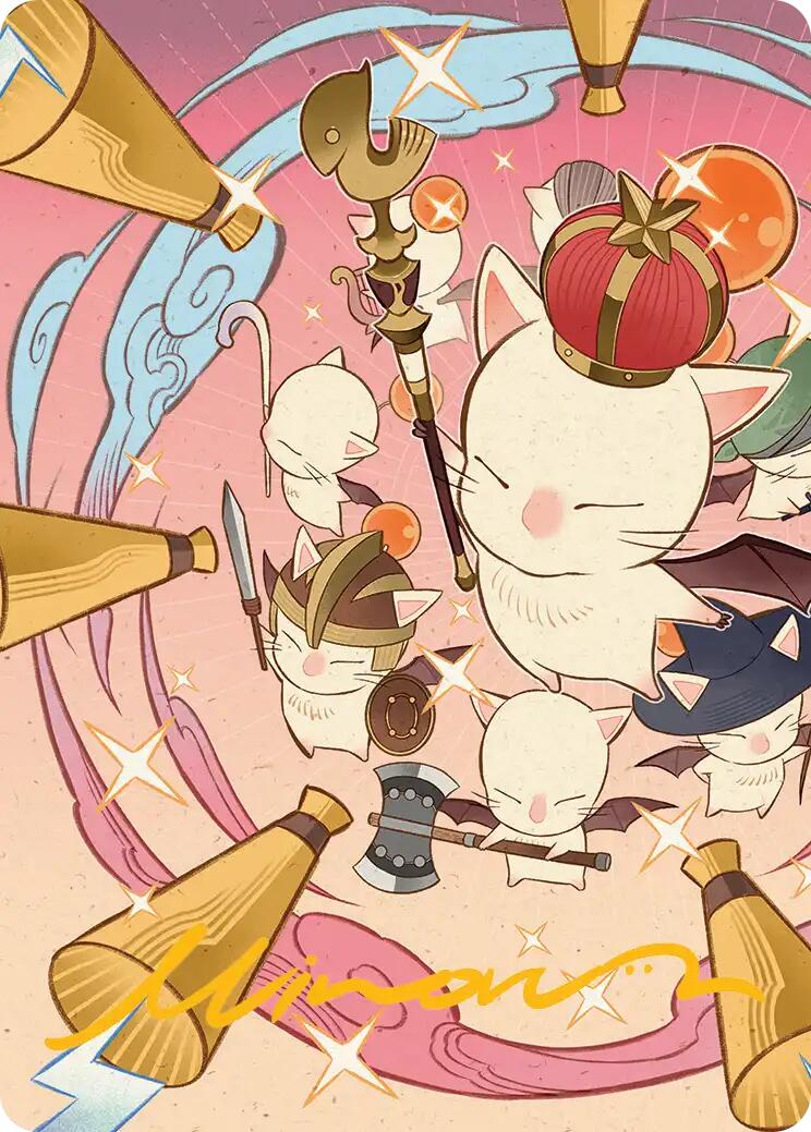 Summon: Good King Mog XII Art Card (Gold-Stamped Signature) [AAFIN - 41]