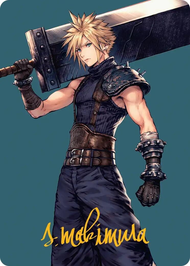 Cloud, Ex-SOLDIER Art Card (Gold-Stamped Signature) [ASFIN - 50]