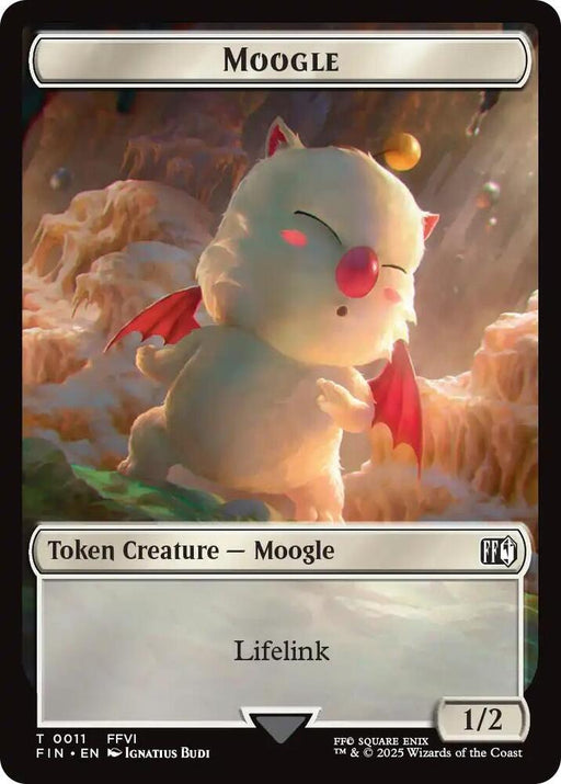 Hero (0005) // Moogle (0011) Double-Sided Token (Back)