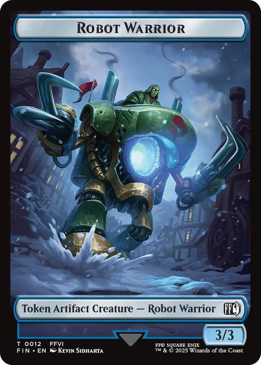 Hero (0007) // Robot Warrior Double-Sided Token (Back)
