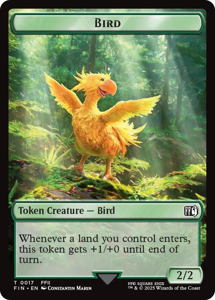 Hero (0009) // Bird (0017) Double-Sided Token (Back)