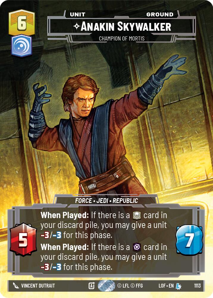 Anakin Skywalker - Champion of Mortis (Prestige Foil) [LOF - 1113]