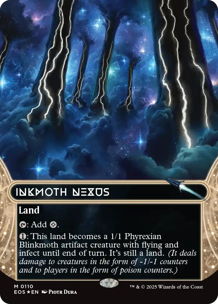 Inkmoth Nexus (0110) (Borderless) (Galaxy Foil) [EOS - 110]
