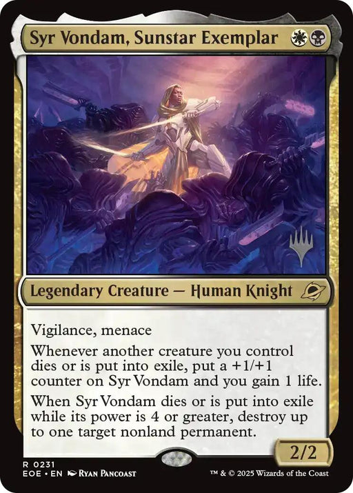 Syr Vondam, Sunstar Exemplar [PPEOE - 231]
