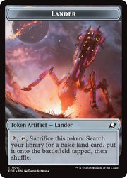 Human Soldier // Lander (0007) Doubled-Sided Token (Back)