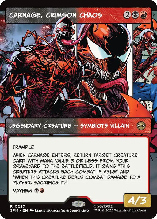 Carnage, Crimson Chaos (Borderless) [SPM - 227]