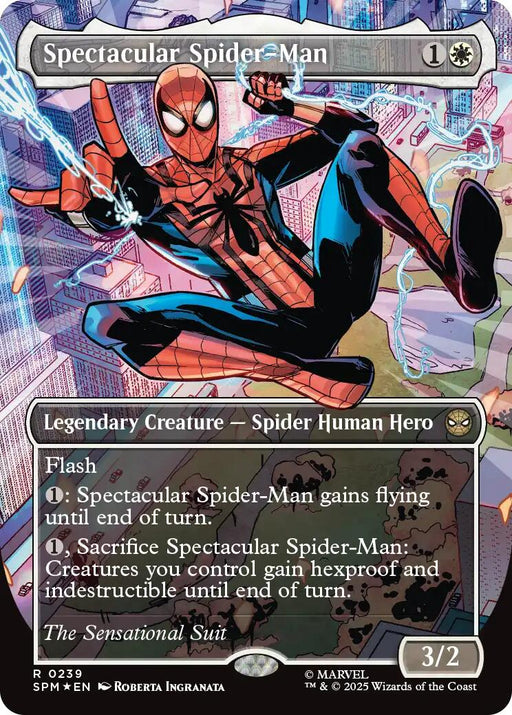 Spectacular Spider-Man (0239) (Borderless) (Textured Foil) [SPM - 239]