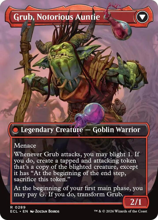 Grub, Storied Matriarch (Borderless) (Back)