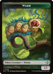 Merfolk // Worm Double-Sided Token (Back)