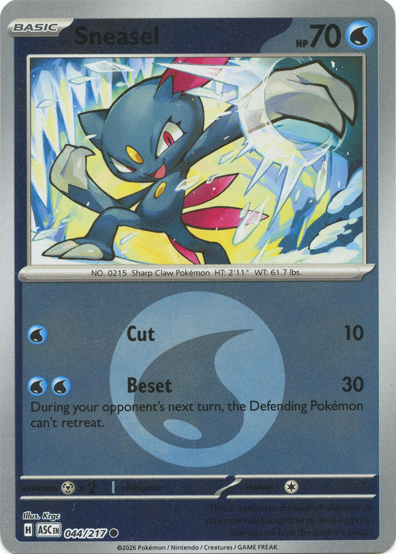 pokemon card sneasel Pokemon Legends Awakened Common Card