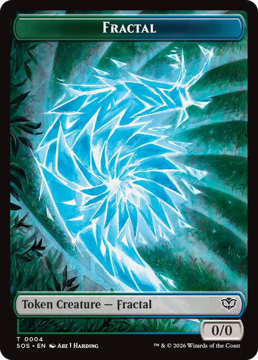 Fractal (0004) // Elemental (0002) Double-Sided Token