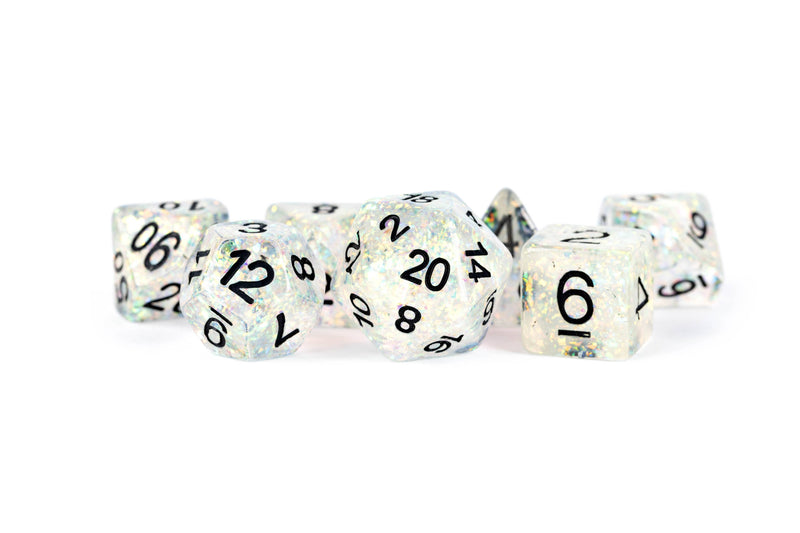 Limited Edition:  Out of Print Set of 7 Resin Dice for D&D: Framed Void with Copper