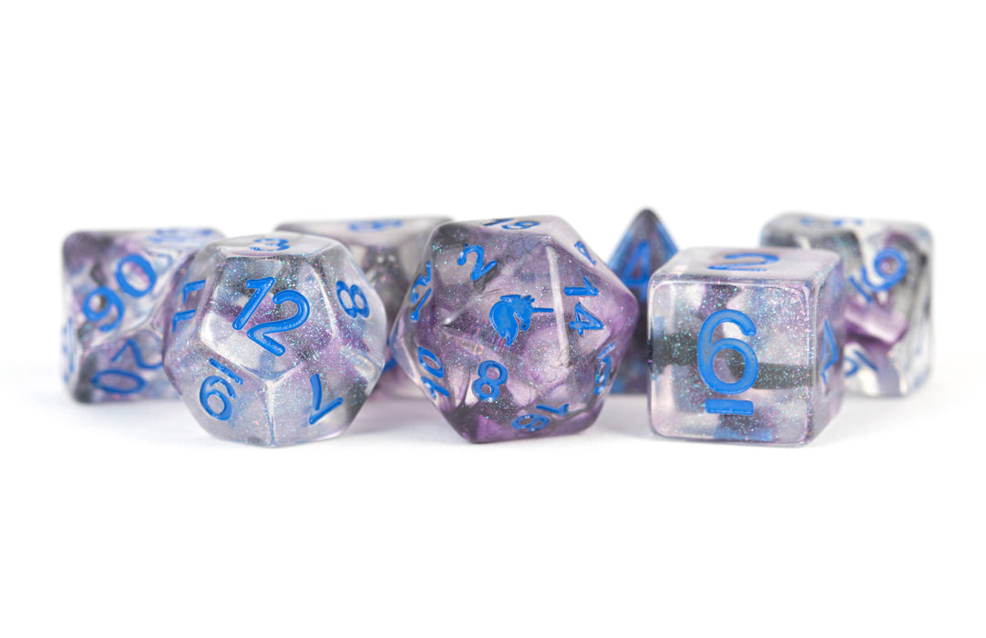 FUN! Unicorn Resin Polyhedral Dice Set Asst (20 Options): Rogue Rage