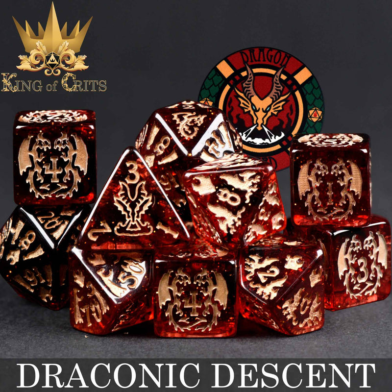 Draconic Descent - 11 Dice Set