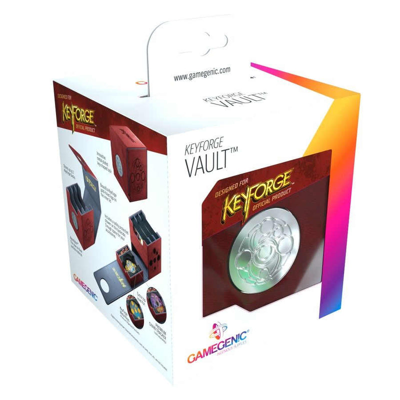GAMEGENIC: KEYFORGE VAULT DECK BOX: RED