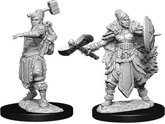 Dungeons & Dragons Nolzur`s Marvelous Unpainted Miniatures: W09 Female Half-Orc Barbarian