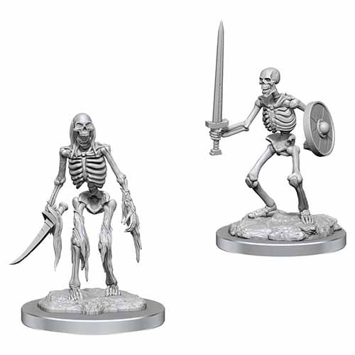 WizKids Deep Cuts Unpainted Miniatures: W18 Skeletons