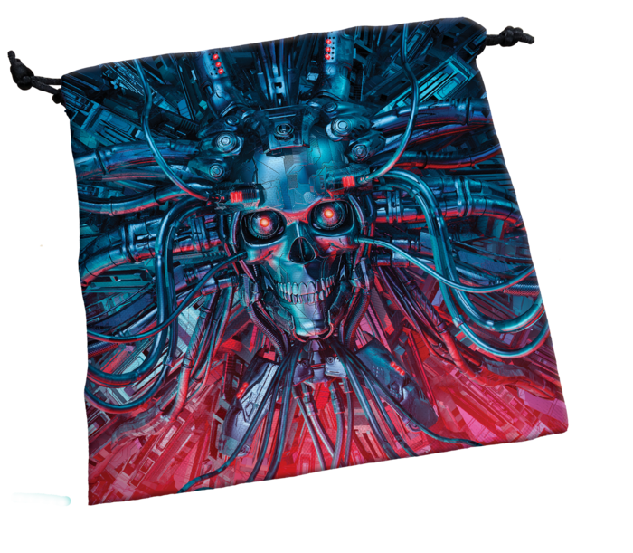Deluxe Dice Bag: Cyberskull