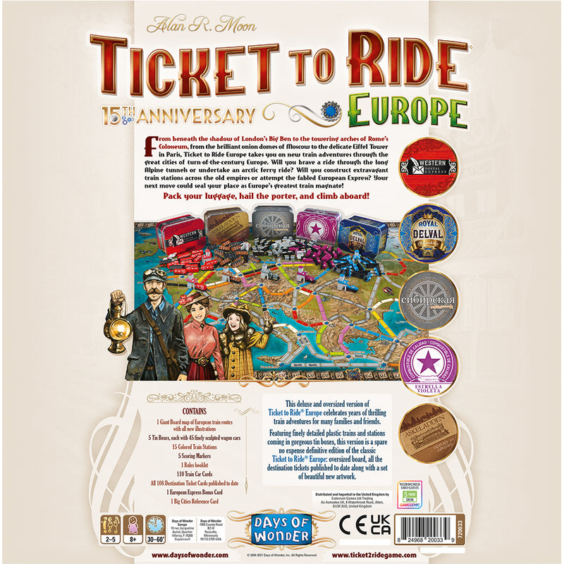 Ticket to Ride: Europe 15th Anniversary