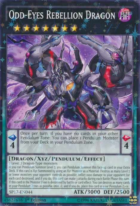 Odd-Eyes Rebellion Dragon [SP17-EN044] Starfoil Rare
