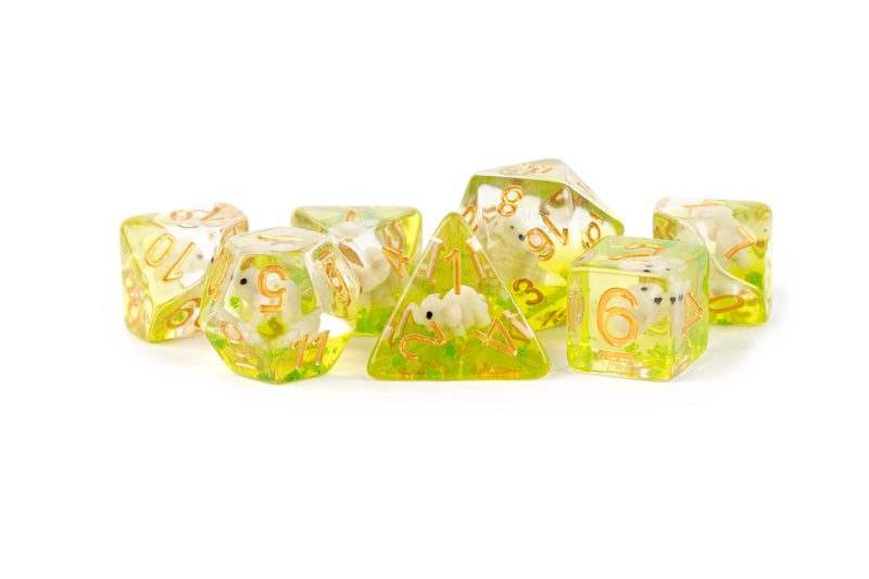 Inclusion Resin Dice Sets: Elephant